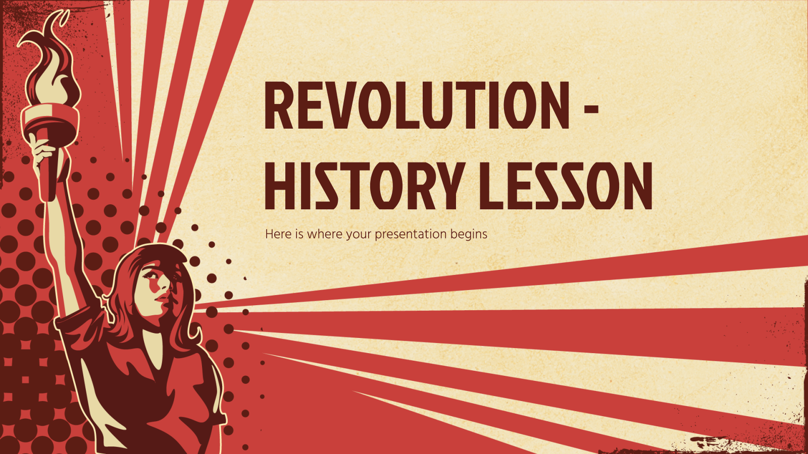 革命历史课PowerPoint模板